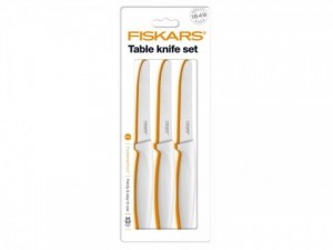 Set jedálenských nožov FISKARS, 3ks, biele